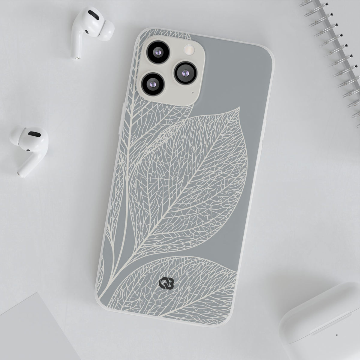 Minimal Leaf Skeleton · Lite Phone Case for iPhone ·  Grey