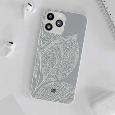 Minimal Leaf Skeleton · Lite Phone Case for iPhone ·  Grey