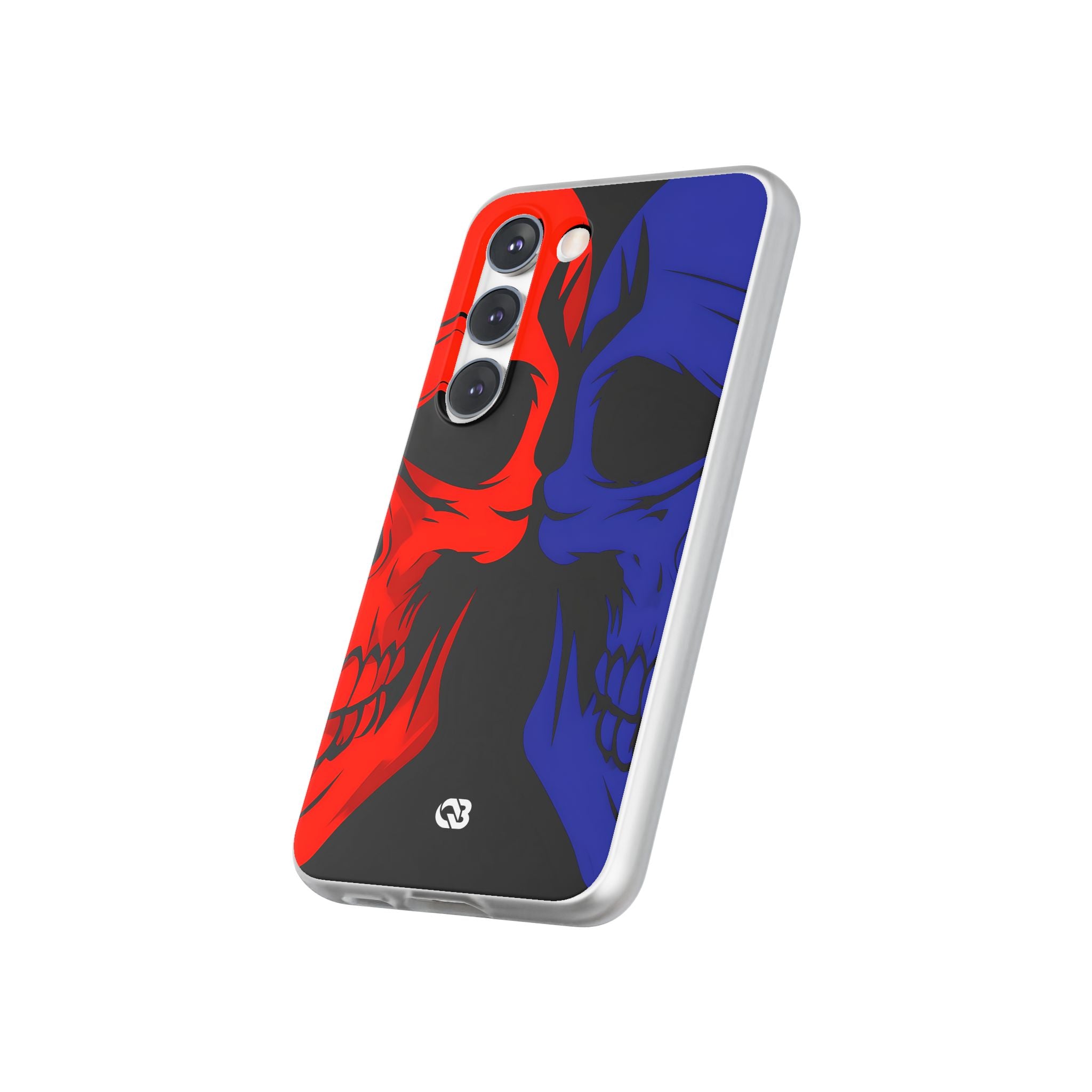 Crimson Cobalt Skulls · Soft Phone Case for Samsung