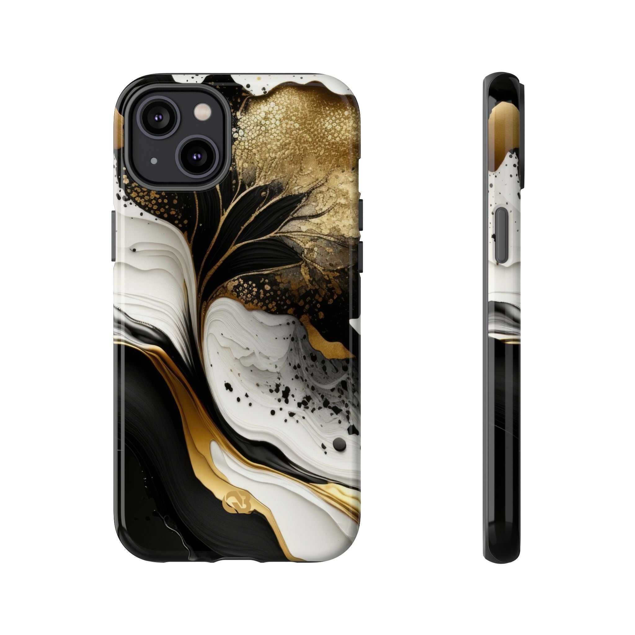 Molten Onyx Gold · Tough Etui na telefon dla iPhone