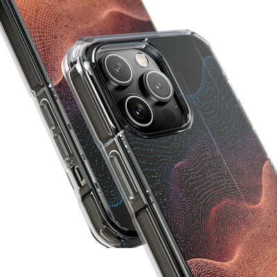 Spectral Elevation · Clear Impact Magnetic Phone Case for iPhone · Orange