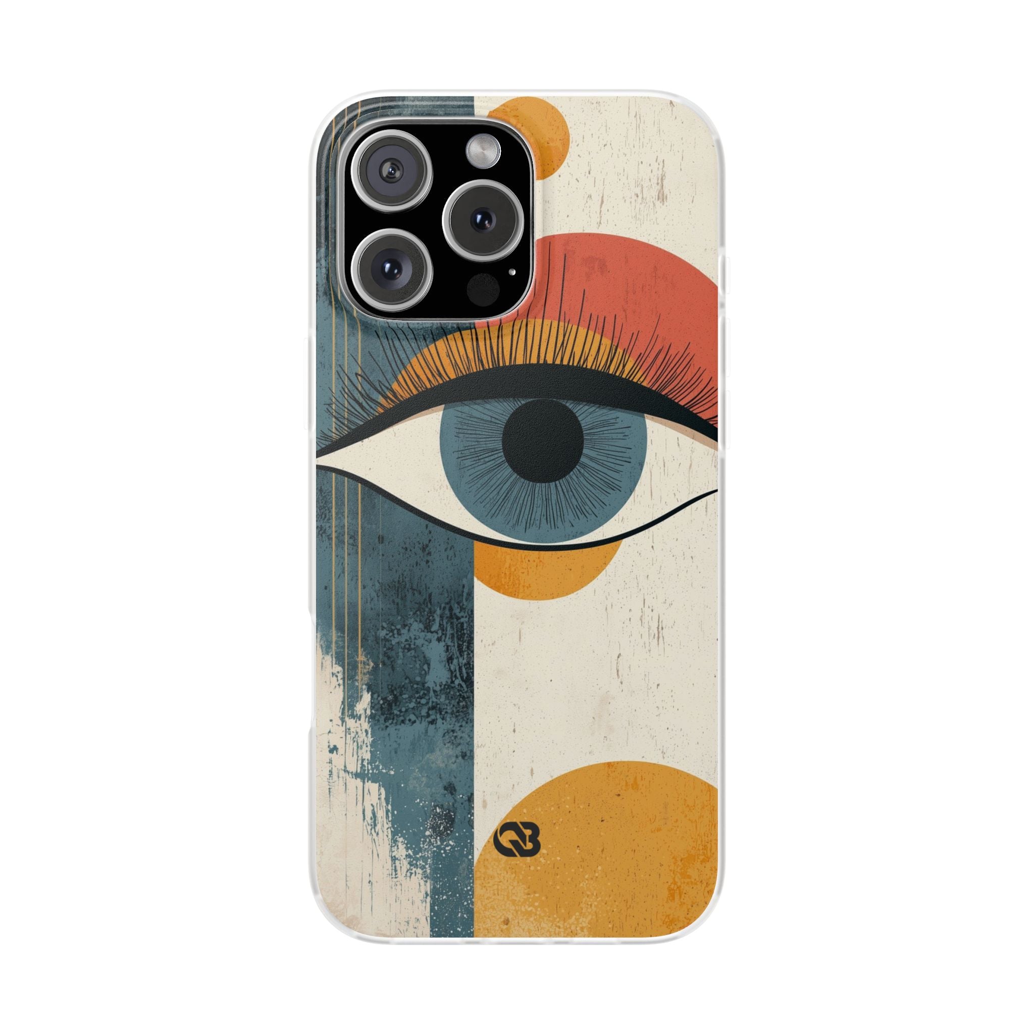 Distressed Azure Ocular · Soft Phone Case for iPhone