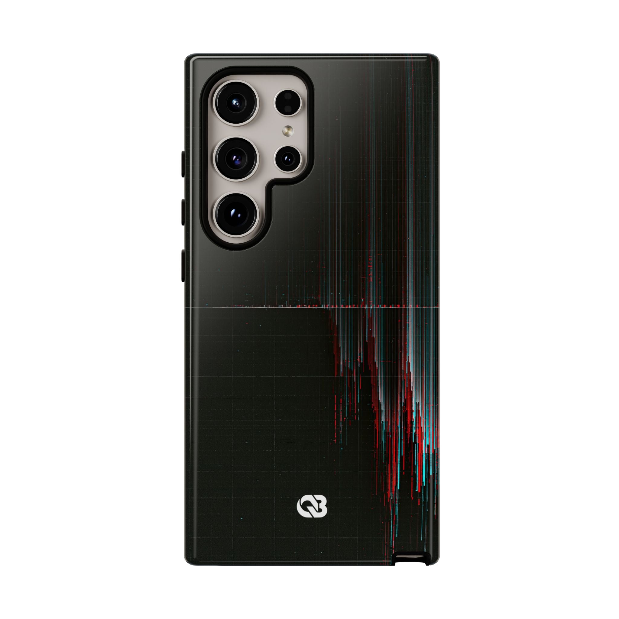 Black Tough Phone Case for Samsung - Corrupted Data Stream
