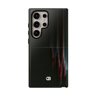 Black Tough Phone Case for Samsung - Corrupted Data Stream