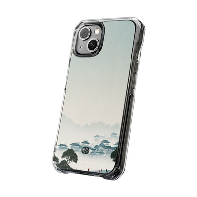 Blue Impact MagSafe Phone Case for iPhone - Mist Valley Pagoda