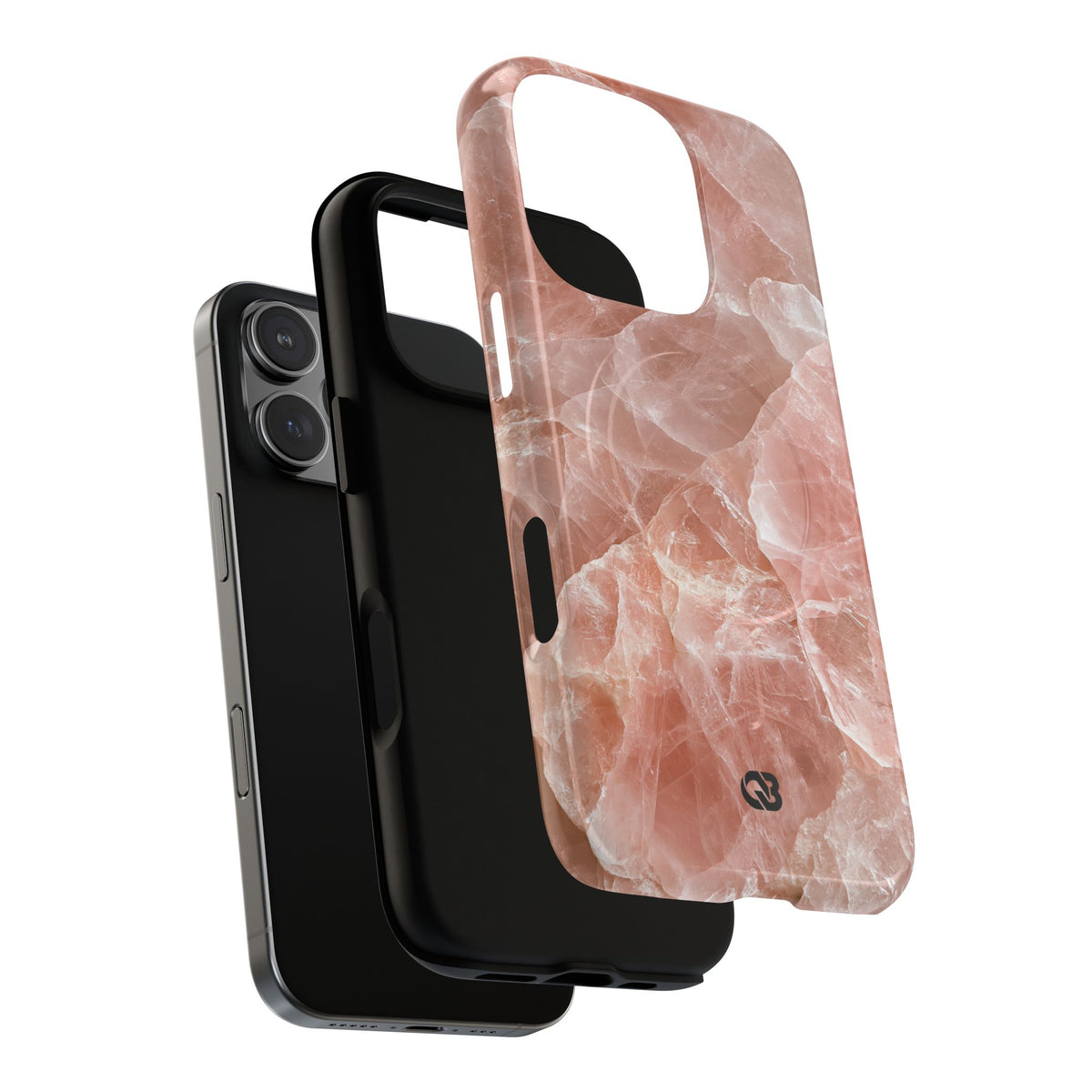 Rose Quartz Facet · Tough 2.0 Magnetic Phone Case for iPhone · Pink