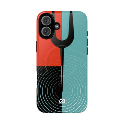 Teal Tough 2.0 Magsafe Phone Case for iPhone - Sonic Static Split