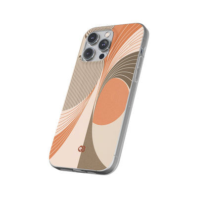 Orange Lite Phone Case for iPhone - Desert Arc Horizon