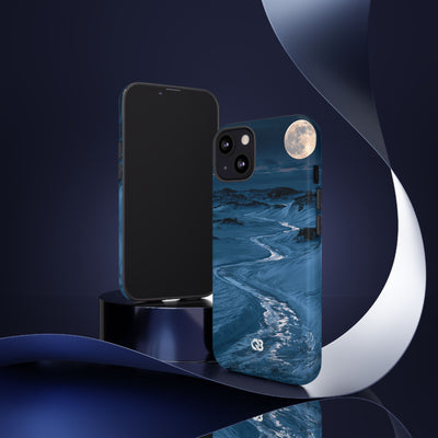 Arctic Moon Drift · Tough Phone Case for iPhone · Blue