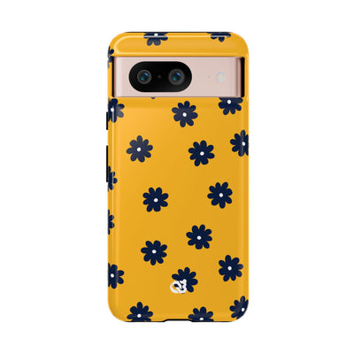 Navy Daisy Mustard · Tough Phone Case for Google Pixel