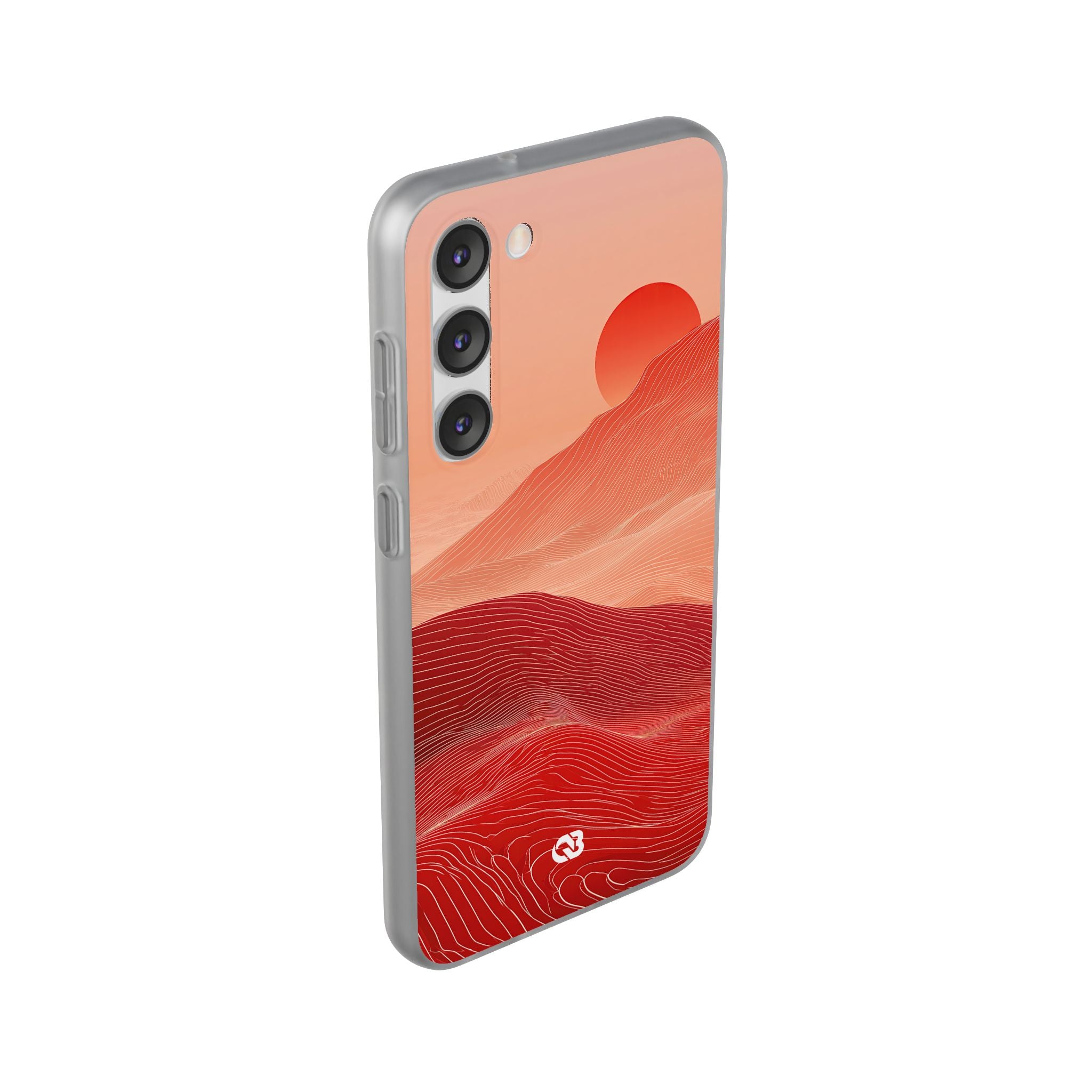 Red Lite Phone Case for Samsung - Crimson Ridge Lines