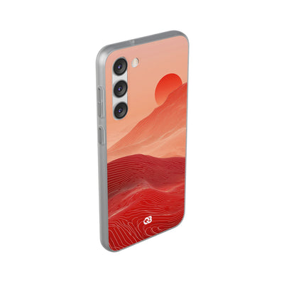 Red Lite Phone Case for Samsung - Crimson Ridge Lines