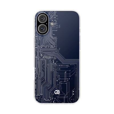 Blue Lite Phone Case for iPhone - Cobalt Data Stream