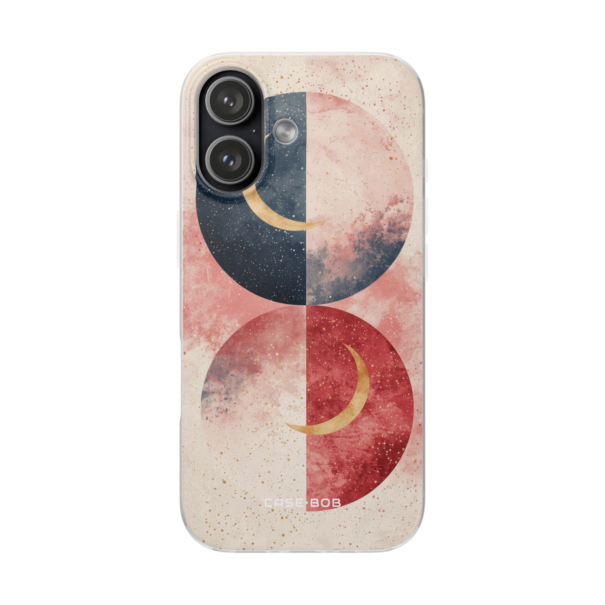 Golden Crescent Circles iPhone 17 Case - Soft - CASE•BOB