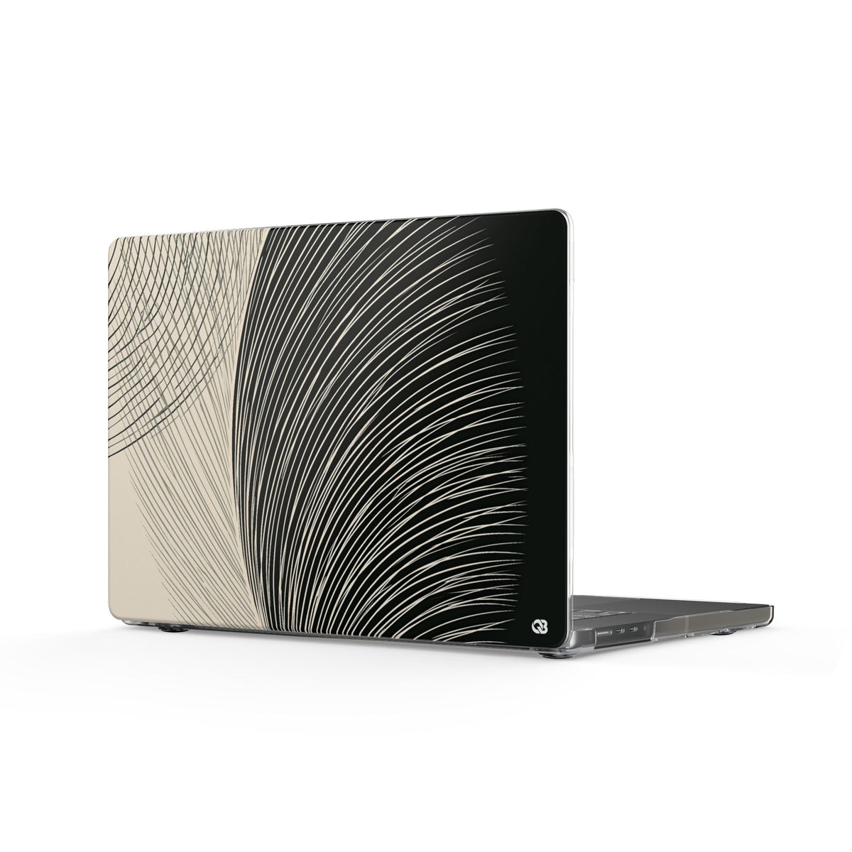 Minimal Frond Study · Clear Hard Case for MacBook · Black