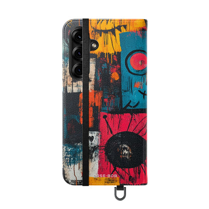 Turquoise Grin - Samsung S25+ Case - Wallet