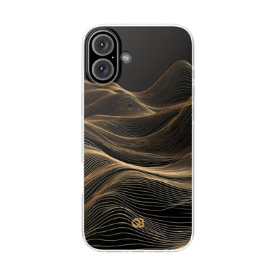 Black Lite Phone Case for iPhone - Copper Topo Ridge