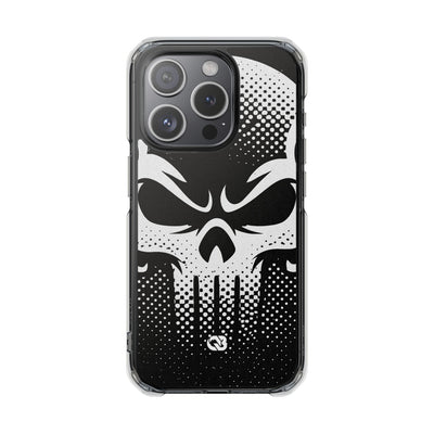 Phantom Halftone · Clear Impact Magnetic Phone Case for iPhone ·  Black