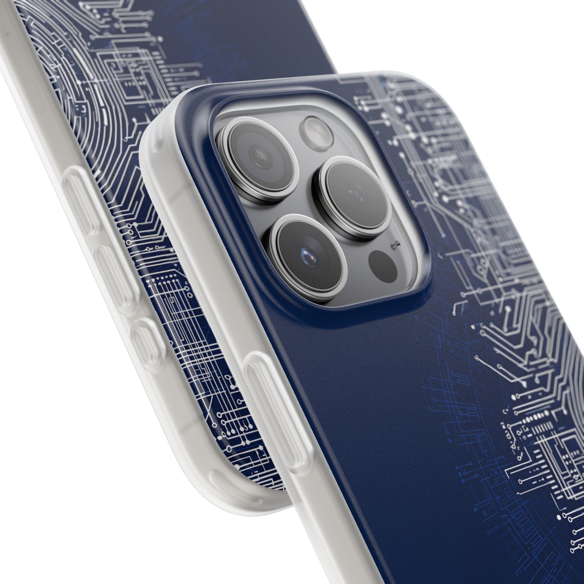 Blue Lite Phone Case for iPhone - Cobalt Circuit Logic