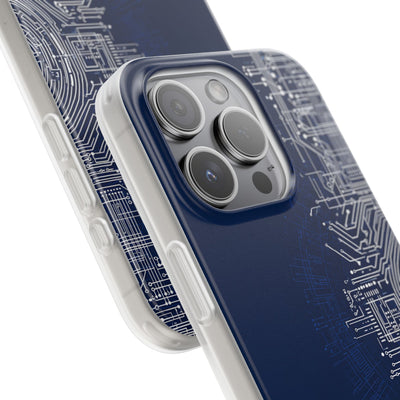 Blue Lite Phone Case for iPhone - Cobalt Circuit Logic