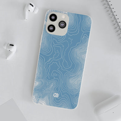 Glacial Basin Topo · Lite Phone Case for iPhone ·  Blue