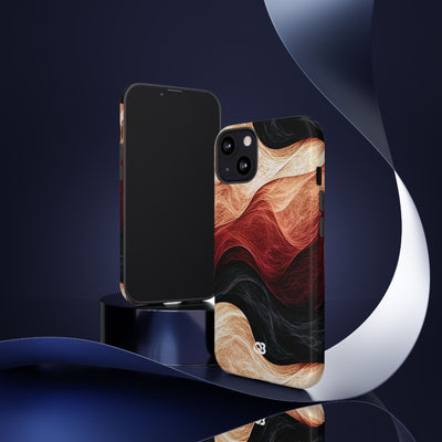 Ember Wave Dispersion · Tough Phone Case for iPhone · Red