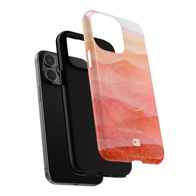 Alpenglow Ridge Vista · Tough 2.0 Magnetic Phone Case for iPhone · Orange