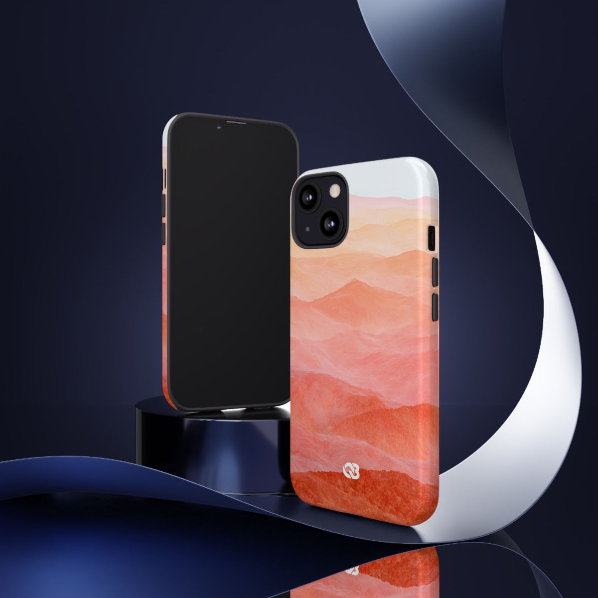 Alpenglow Ridge Vista · Tough Phone Case for iPhone · Orange