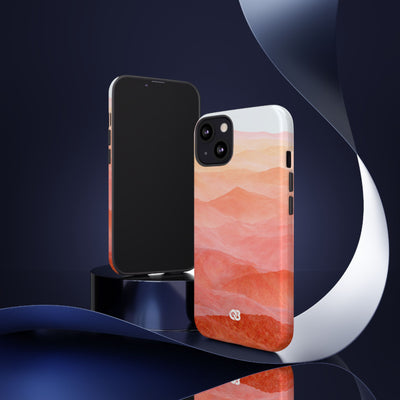 Alpenglow Ridge Vista · Tough Phone Case for iPhone · Orange