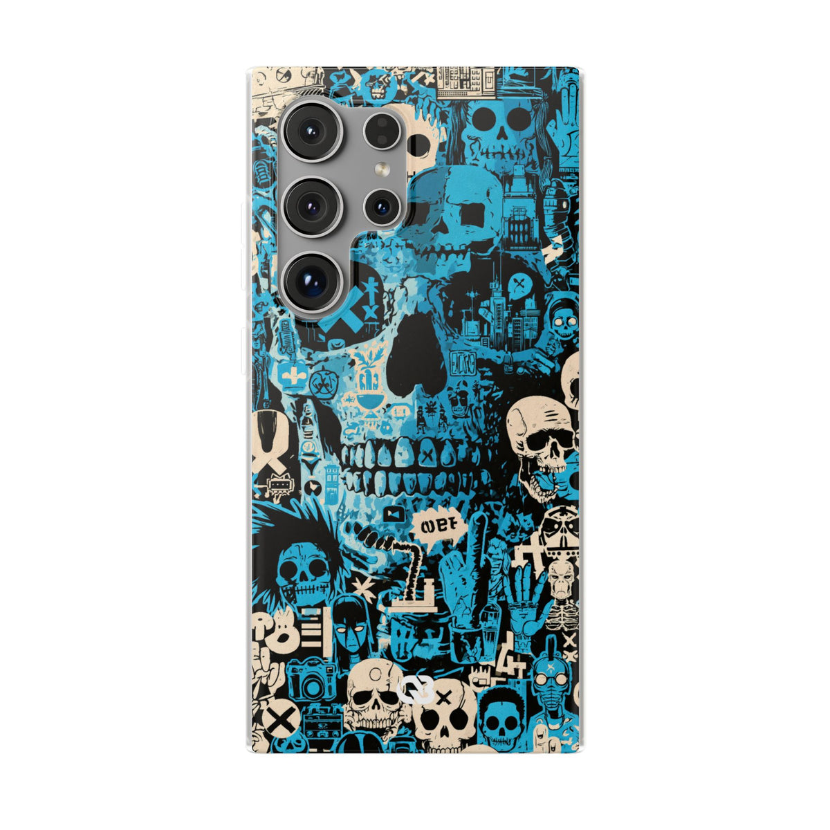 Electric Skull Graffiti · Lite Phone Case for Samsung · Blue