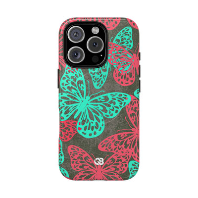 Electric Papillon · Tough 2.0 Magnetic Phone Case for iPhone · Pink