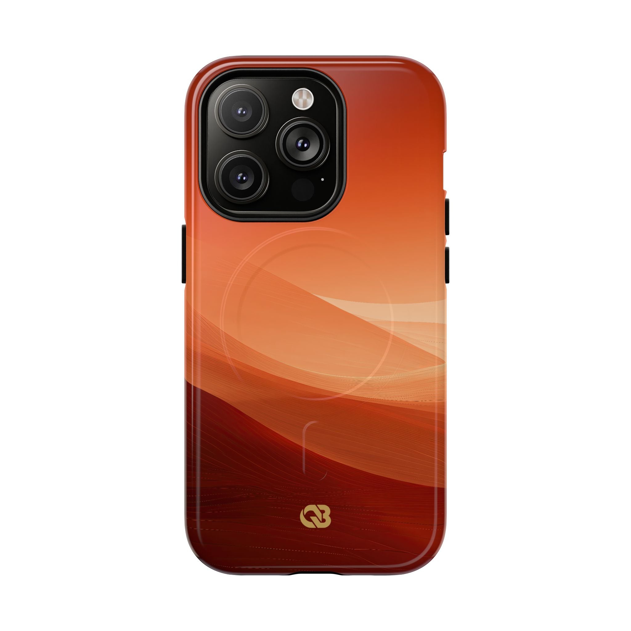 Orange Tough 2.0 Magsafe Phone Case for iPhone - Crimson Dune Gradient