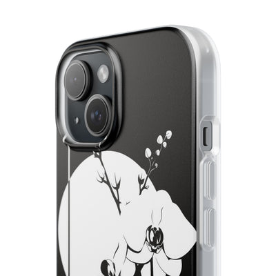 Black Lite Phone Case for iPhone - Lunar Orchid Grid