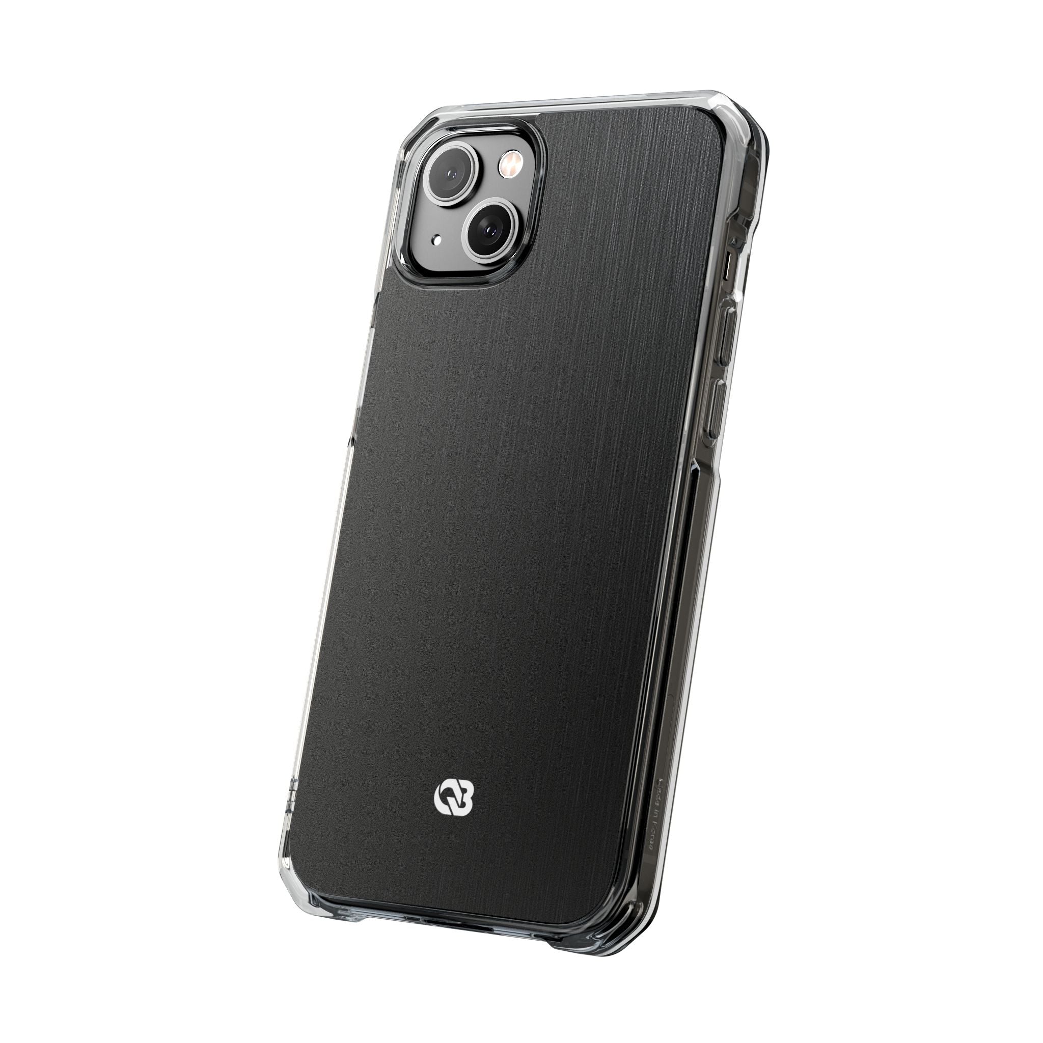 Black Impact MagSafe Phone Case for iPhone - Brushed Obsidian Slate