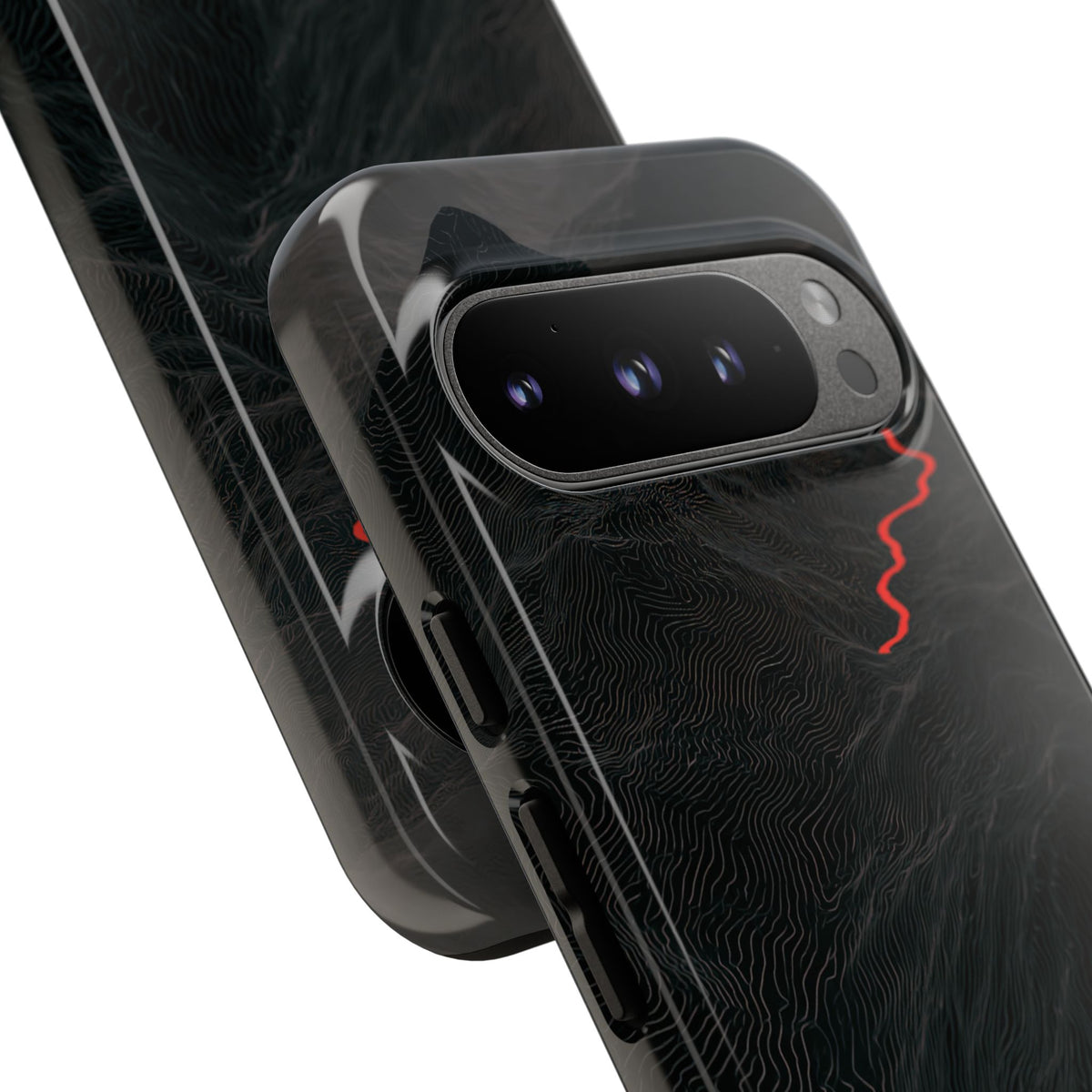 Crimson Ridge Pass · Tough Phone Case for Pixel ·  Black