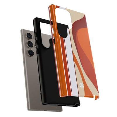 Terracotta Strata · Tough Phone Case for Samsung · Orange