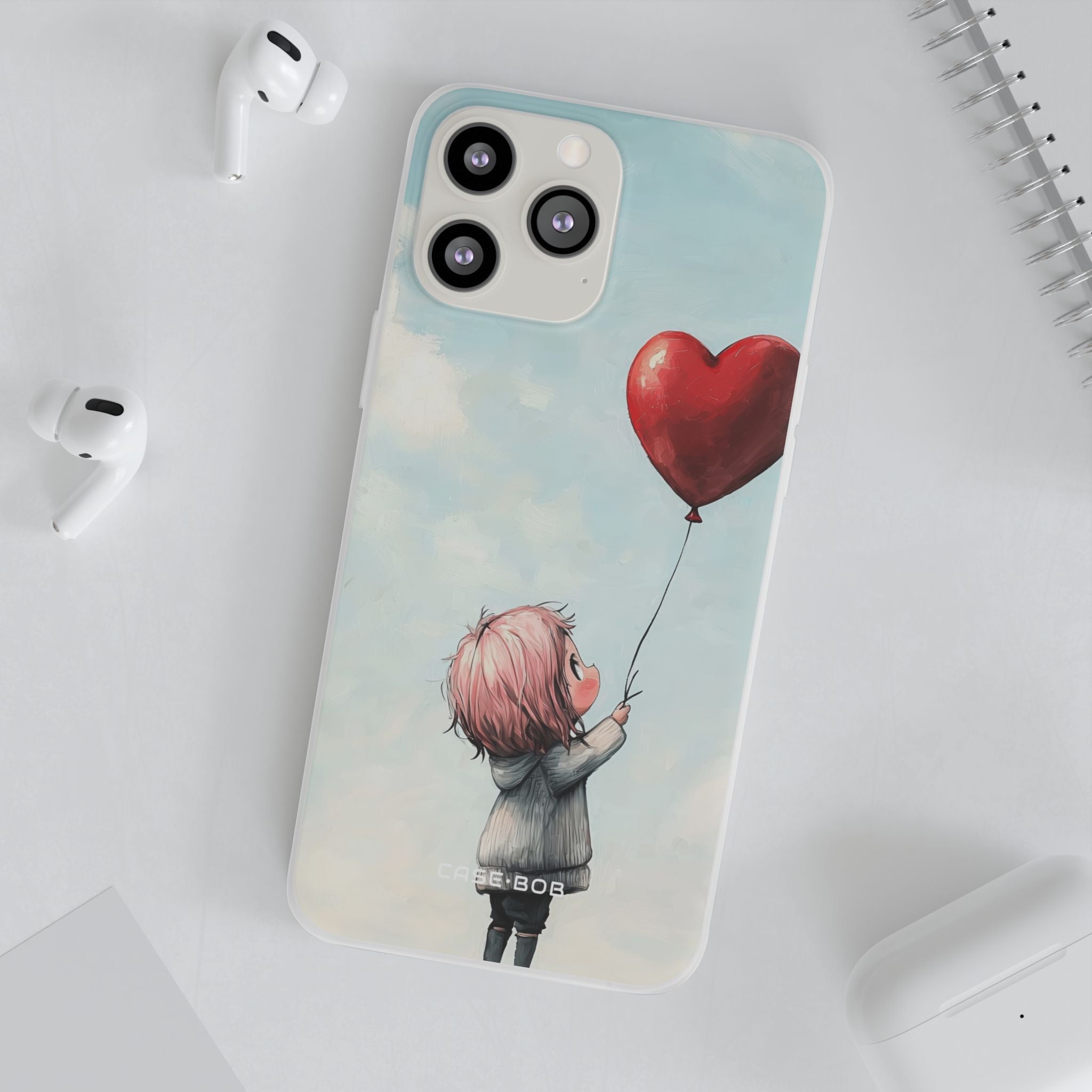 Heart Balloon Glow iPhone 13 Pro Max - Soft