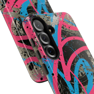 Cyber Splatter Flow · Tough Phone Case for Samsung · Pink