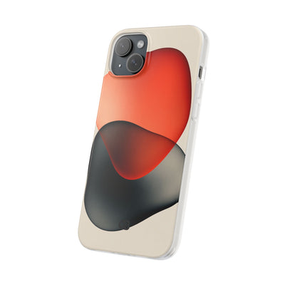 Translucent Crimson Form · Lite Phone Case for iPhone ·  Red