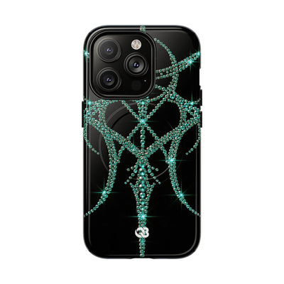 Teal Cyber Sigil · Tough 2.0 Magnetic Phone Case for iPhone · Teal