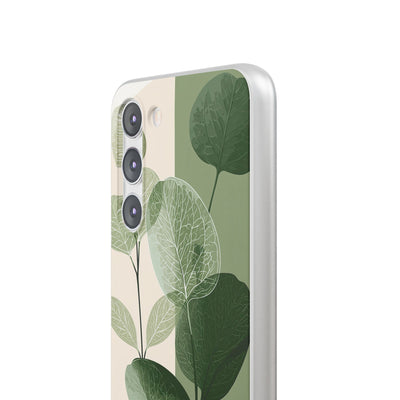 Green Lite Phone Case for Samsung - Sage Leaf Skeletals