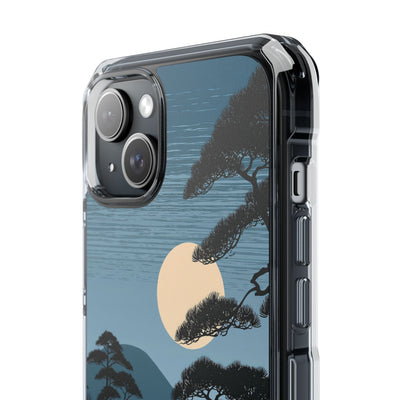 Blue Impact MagSafe Phone Case for iPhone - Midnight Kyoto Pine