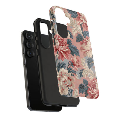 Blush Peony Jacquard · Tough Phone Case for Samsung · Pink