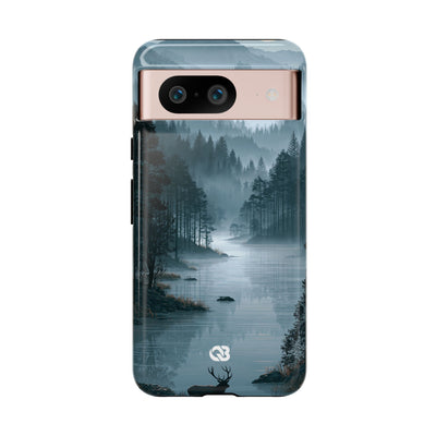 Silent Nordic Fjord · Tough Phone Case for Pixel ·  Blue