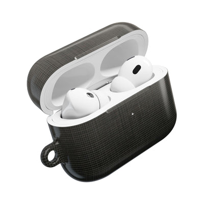 Monochrome Metric Grid · Hard Case for AirPods & AirPods Pro · Black