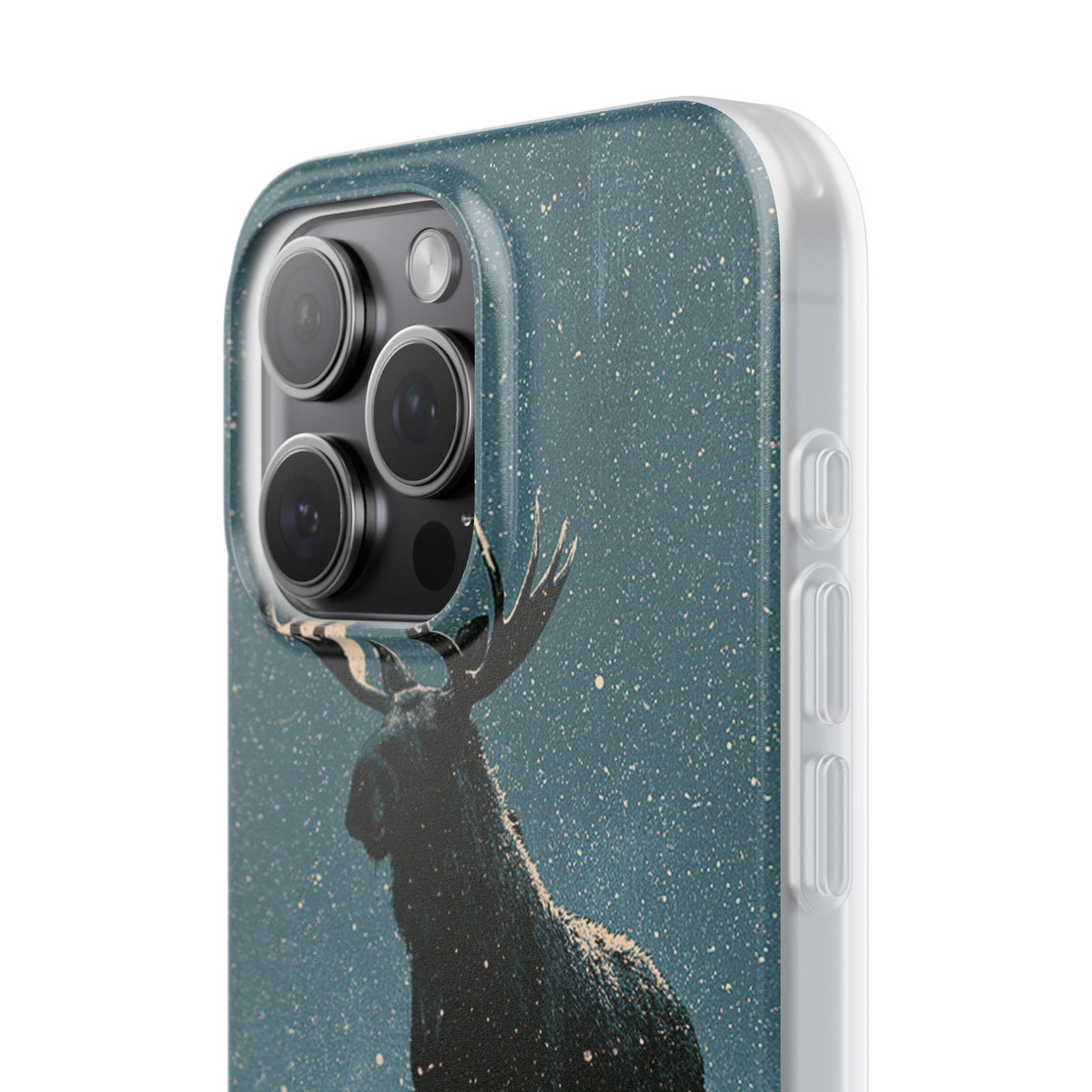 Nordic Boreal Moose · Lite Phone Case for iPhone ·  Blue