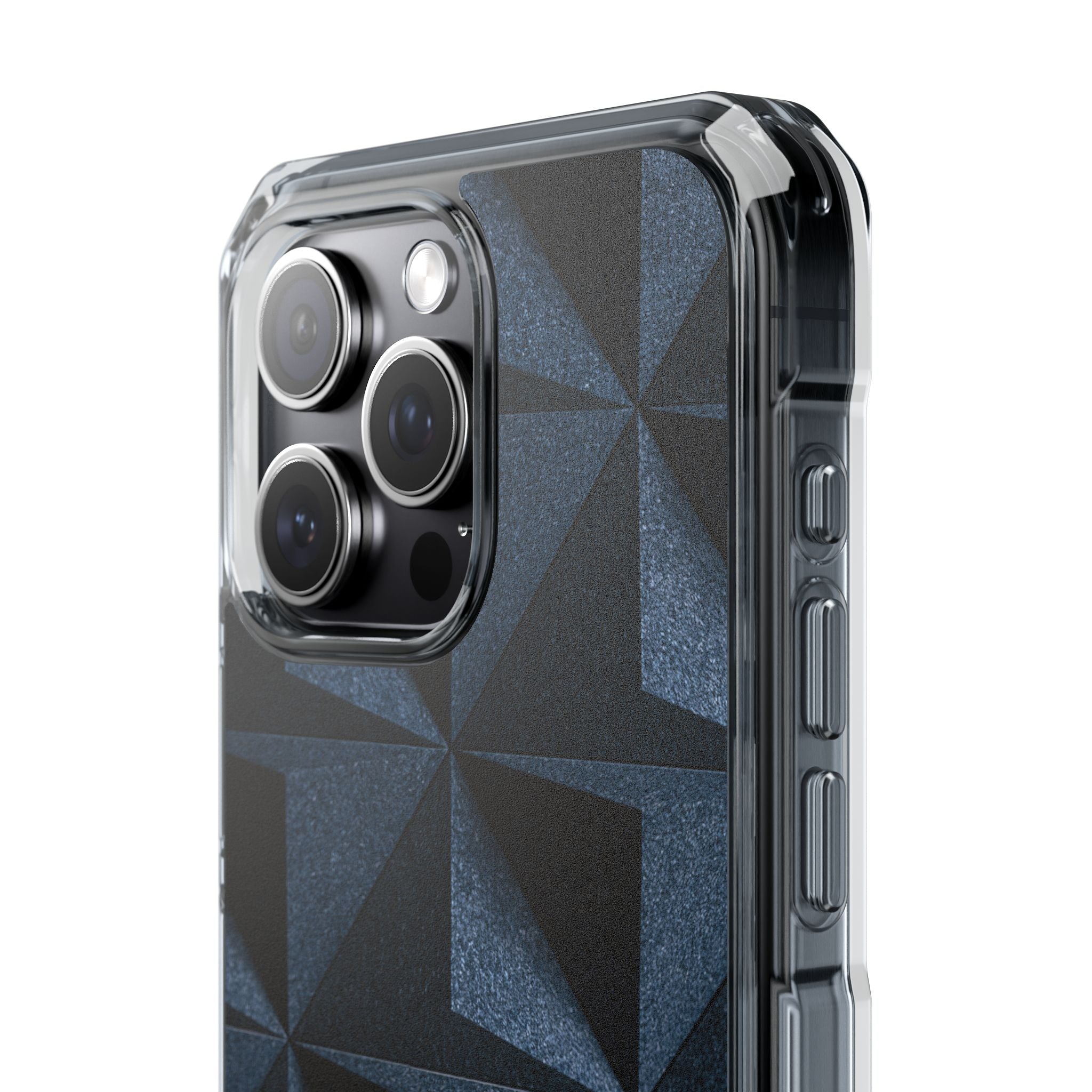 Blue Impact MagSafe Phone Case for iPhone - Indigo Basalt Facets