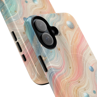 Iridescent Swirls iPhone 16 Plus Skal - Tough+