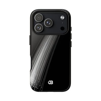 Black Tough Phone Case for iPhone - Linear Velocity Beam