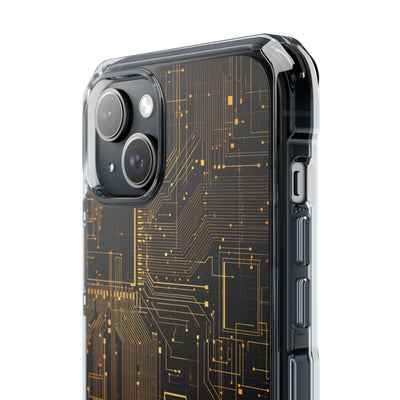 Gold Impact MagSafe Phone Case for iPhone - Amber Core Mainframe
